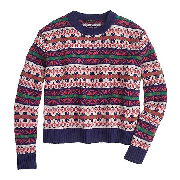 J.Crew | XXS | Sweater Fair Isle Oversized Wool - Picture 4 of 8